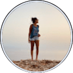 youtube channel logo of a traveler girl
